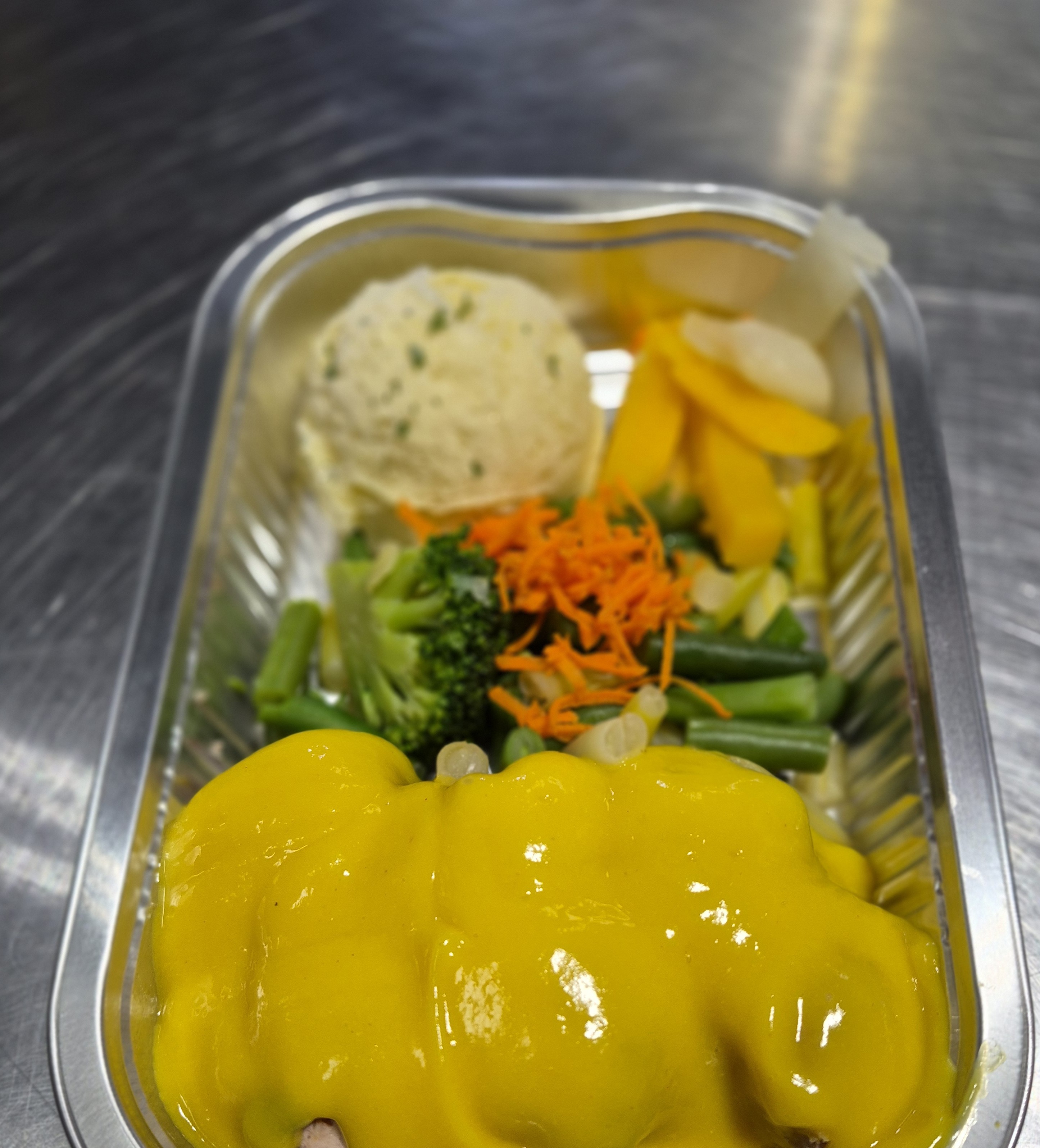 Boulettes de porc sauce moutardeRiz